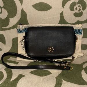 Tory Burch Black Leather Crossbody Bag